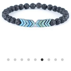 Sacred Arrow Diffuser Bracelet lava beads